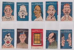 Cigarette cards, Phillip's, Novelty Series, (set, 20 cards) (gd)