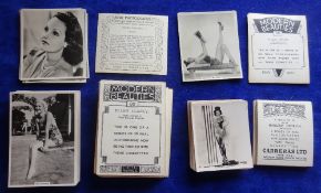 Cigarette cards, Photographic Glamour selection, majority are BAT Modern Beauties (various