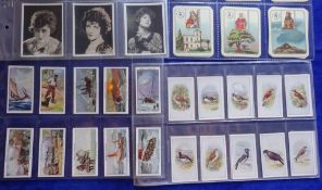Cigarette cards, 7 sets, Rothman Cinema Stars (large), Cope's Toy Models, Wills Cinema Stars 2nd,