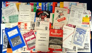 Football programmes, selection of 110+ programmes, 1960's onwards, FA Cup, League Cup, Friendlies,