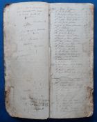 Victorian Town Crier's Handbook belonging to James McNaught, town crier of Saltcoats Ayrshire. 32 pp