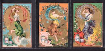 Trade cards, Liebig, 6 sets, all French or Belgian language versions S308, S312, S314, S315, S347,