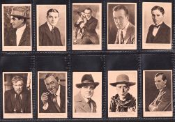 Cigarette cards, Bucktrout, Cinema Stars 1st series (set 50 cards) including Charlie Chaplin (gd/