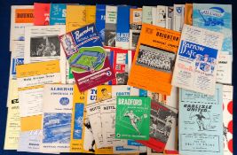 Football programmes, Brighton & Hove Albion, a collection of 70+ away programmes, mostly 1960's