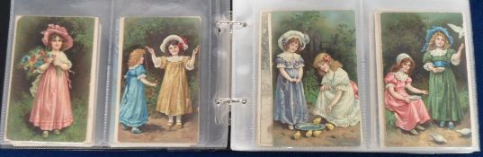 Postcards, Greetings, a selection of approx. 168 illustrated greetings cards in modern album.