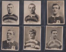 Cigarette cards, Phillips, Footballers (Large size, all Black oval design back) 43 cards, Football &