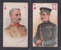 Cigarette cards, India, Star Tobacco Co, Heroes of the Transvaal War, (p/c inset), 2 cards, Col.