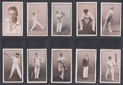 Trade cards, Australia, Erindale Handkerchiefs, Australian Cricketers, (set, 18 cards) inc.