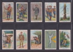 Cigarette cards, Gallaher, Boy Scouts (later Brown back version) (set 100 cards), (a couple fair,
