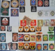 Beer labels, a selection of approx. 380 labels, mixed ages but mostly 'with contents', loose and