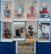 Photographs, a mixed selection of 9 cdv's inc. Winchester College cricket team (c1860s), hand