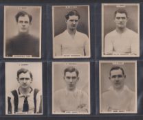 Cigarette cards, Phillips, Footballers (Large size, all Black oval design back) 60 cards, Football &