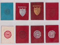 Tobacco Leathers, USA, ATC, College Seals, 'M' size, 109 leathers for colleges between Colorado