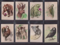 Cigarette cards, Canary Islands, Miranda, Animals, Birds & Children with glass eyes, 28 different