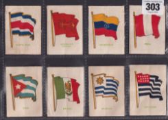 Tobacco silks, Muratti, Flags, Series A (26-49) 'M' size, (set, 24 silks) (some with slight marks