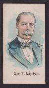 Cigarette card, Alberge & Bromet, Boer War & General Interest, (Green, La Opitma), type card, Sir