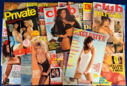 Glamour magazines, a collection of 50+ adult glamour magazines, 1980's onwards, various titles inc.,