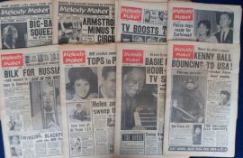 Music, Melody Maker newspaper, 120+ copies dating from 1959 and 1962 (fair/gd)