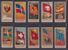 Cigarette cards, USA, Allen & Ginter Flags of all Nations (45/48, missing Norway, United States of