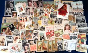 Cigarette cards, Continental selection of 100+ cards, many different issuers from Belgium,