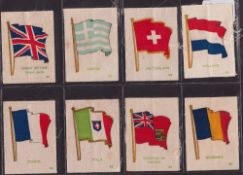 Tobacco silks, Muratti, Flags, Series 'C', (20-44), 'M' size, (set, 24 silks) (sl staining to some