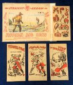 Trade issues, USA, Swell Gum, Davy Cockett Transfers, 'L' size, 4 large transfers, circa mid 1950'
