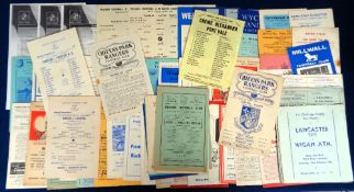 Football programmes, a collection of 60+ programmes, mostly 1950's onwards several single issues