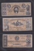 Trade cards, A&BC Gum, Civil War Banknotes (set 15 notes), (a few with minor faults, gen gd)