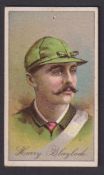 Cigarette card, USA, Buchner, Jockeys, type card 'M' size, Harry Blaylock (1 pin hole o/w gd) (1)