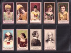 Cigarette cards, Actresses FROGA, 9 cards from various issuers and series, Richmond Cavendish (2),