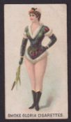 Cigarette card, Canada, American Cigarette Co Montreal, Sports & Chorus Girls, (Gloria Cigarettes)