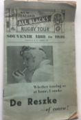 Rugby publication, 'New Zealand (All Blacks) Rugby Tour Souvenir 1888 to 1936' large format, 48 page