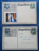 Postcards, Postal History, a scarce German air mail card (Flugpostkarte), with 'Flug Post Munchen'