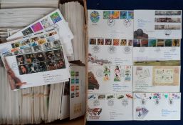 Stamps, GB QEII large collection of first day covers 1970s-2000s some with special postmarks and a