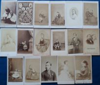 Photographs, Royalty, 17 cdv's of mainly UK royalty, mostly Queen Victoria's children inc. Prince