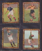 Trade cards, Football, unknown issuer (possibly cut from larger sheets), Footballers descriptive