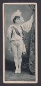 Cigarette card, India, Star Tobacco Co, Beauties, 'XL' size 156mm x 67mm, b/w, type card, lady