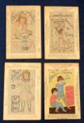 Trade cards, Holland, Van Houten, Embroidery Series, 4 different XL size cards (gd/vg) (4)