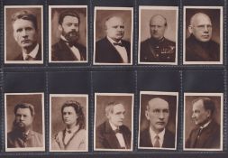 Trade cards, Estonia, Olympic Committee (1930's), Estonia Celebrities (set of 50 cards) (vg)