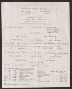 Football programme, Ipswich v Arbroath, 5 August 1968, Friendly, single sheet, scarce (sl cr, gd) (