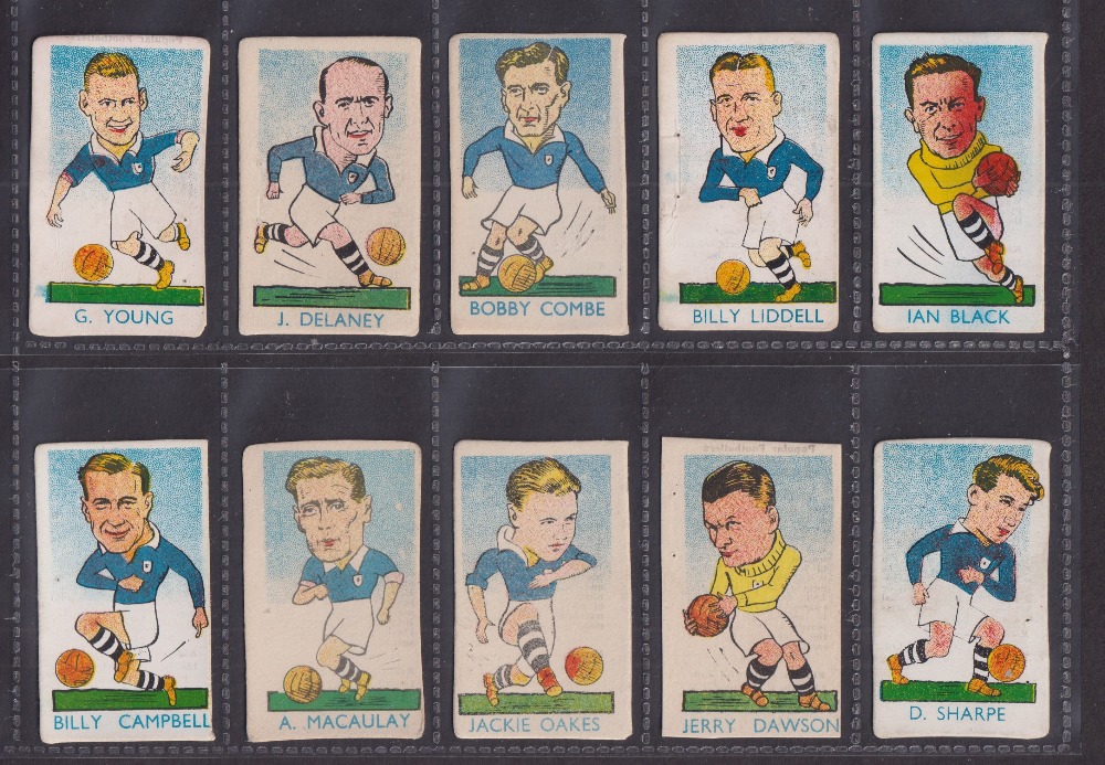 Trade cards, Kiddy's Favourites, Popular Footballers (set 52 cards) including scarce number, plus