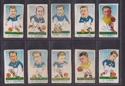 Trade cards, Kiddy's Favourites, Popular Footballers (set 52 cards) including scarce number, plus