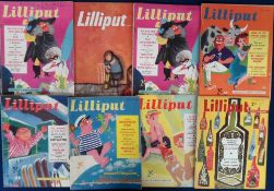 Magazines, Lilliput magazine for men, a selection of approx. 90 1950s and 60s large format magazines
