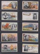 Cigarette cards, Smith's, Famous Explorers (set, 50 cards) (gd/vg)