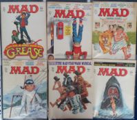 Magazines, Mad, 165+ magazines dating from Jan 1979 (no. 201) to Aug 1993 (no. 376), all presented