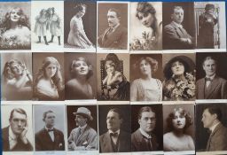 Postcards, Cinema, a selection of approx. 41 cards of actors and actresses, representing The