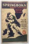 Rugby publication, 'Illustrated Souvenir of the Springboks South African Rugby Team Tour 1931-32,