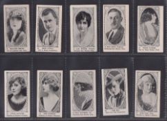 Cigarette cards, Canada, Tobacco Products Corp., Movie Stars (Portrait in Oval) 10 cards, nos 21,