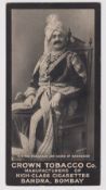 Cigarette card, India, Crown Tobacco Co, Bombay, Rulers & Personalities of India, type card, H.H.