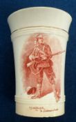 Collectables, Boer War, 'A Gentleman in Kharki', by Caton Woodville, 4” Vase, with Kippling’s